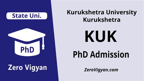 kuk university phd admission