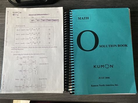 Kumon Level O Solution Book
