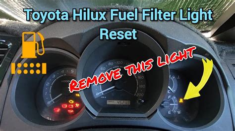 Kun26 Fuel Filter Light Reset