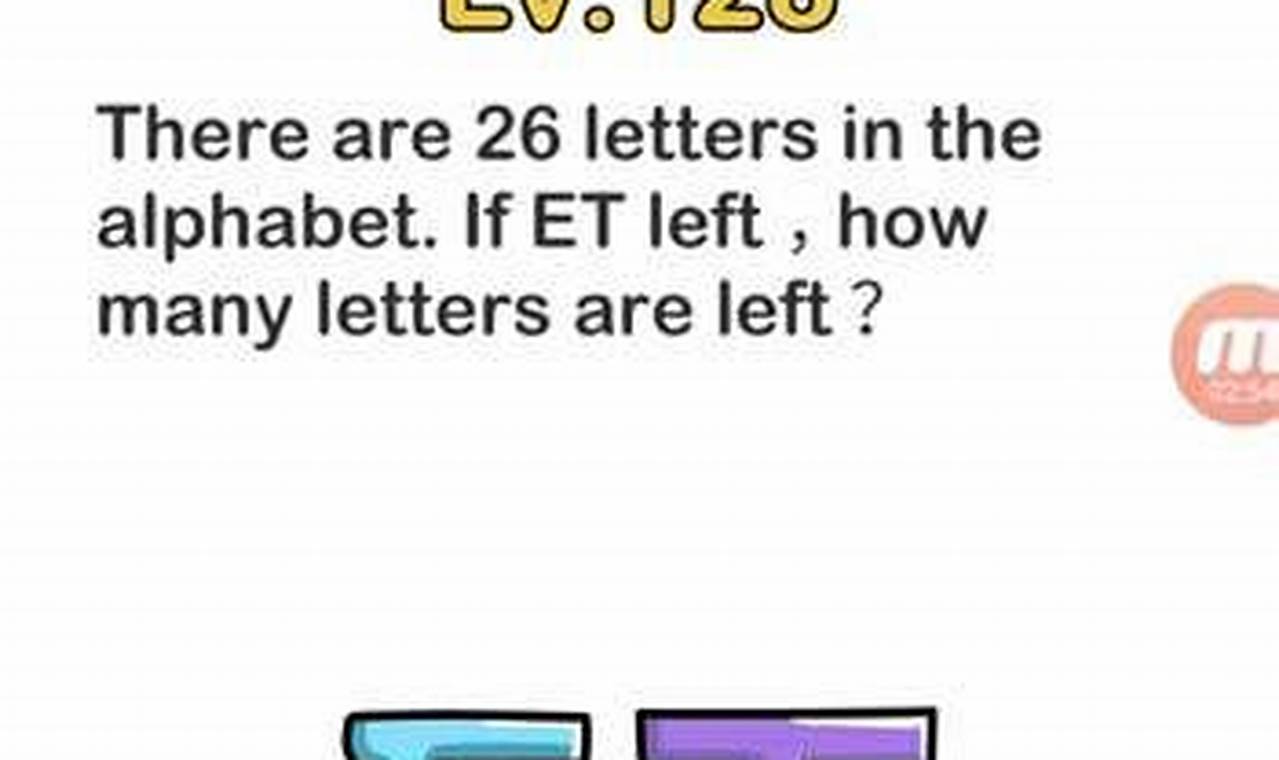 kunci jawaban brain out level 118 dari 26 alfabet