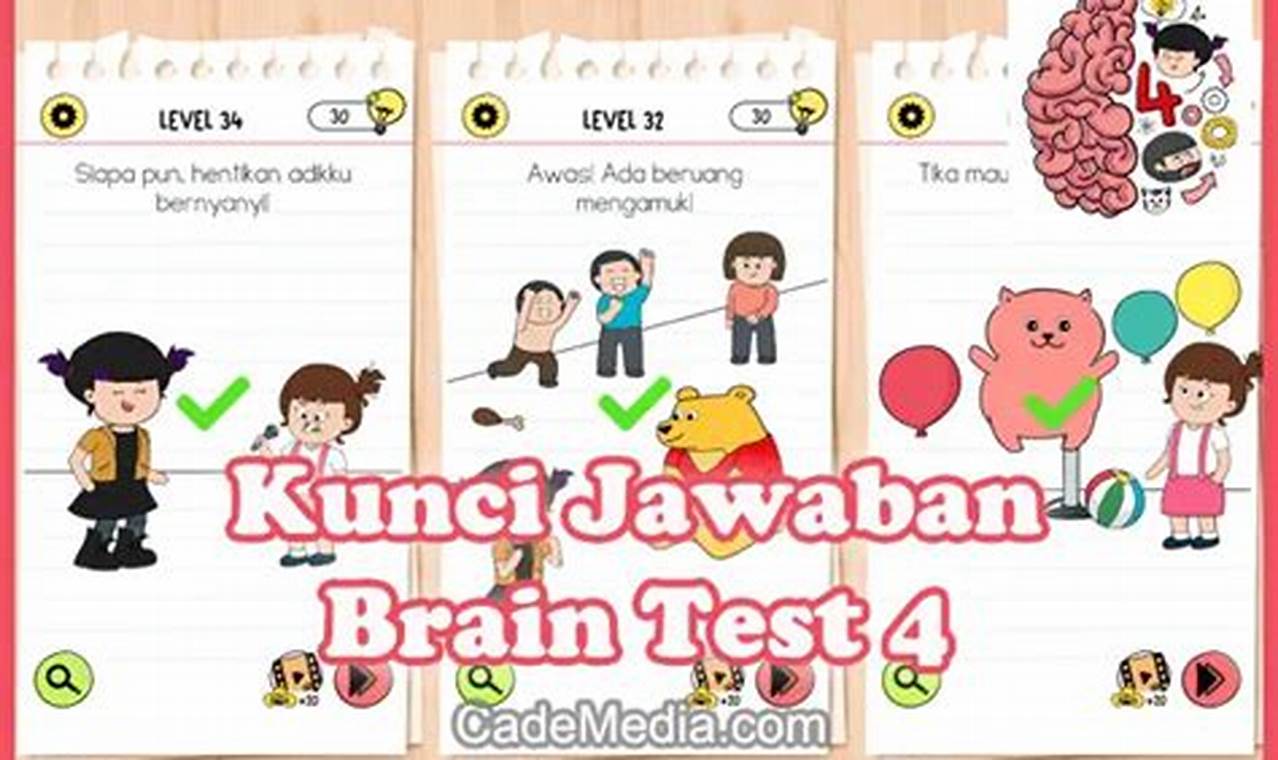 kunci jawaban brain test 4 level 64