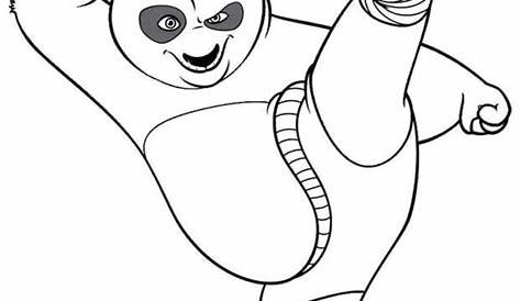 Ausmalbilder zum Ausdrucken: Ausmalbilder Kungfu Panda