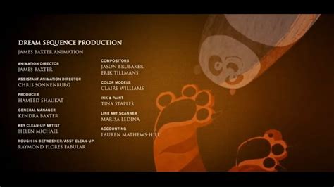 kung fu panda 1 end credits