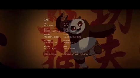 kung fu panda 2008 end credits