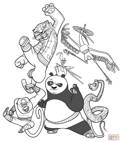 kung fu panda 4 ausmalbilder