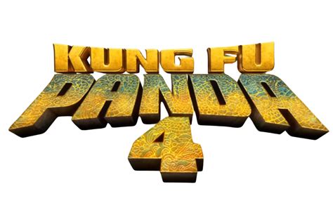 kung fu panda 4 logo transparent