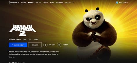 kung fu panda on disney plus