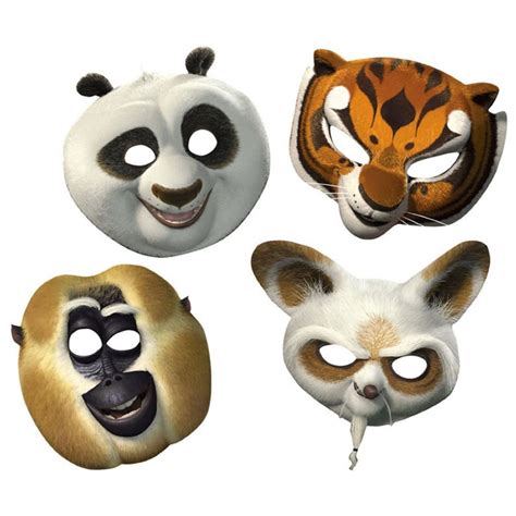 kung fu panda party favors masks