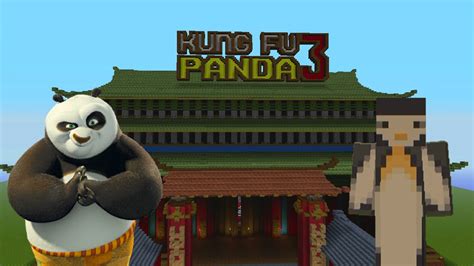 kung fu panda playing minecraft