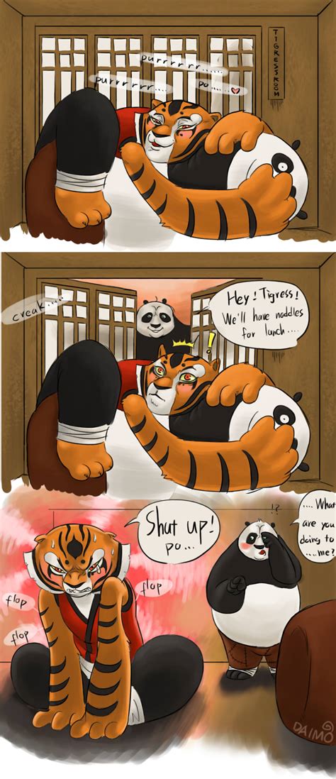 kung fu panda po x tigress comic