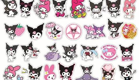 Buy 50 Pcs My Melody and Kuromi Stickers, Hello Kitty Kitty Stickers