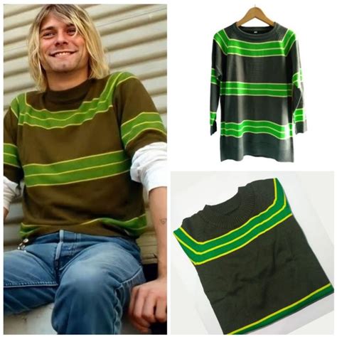 kurt cobain green cardigan sweater