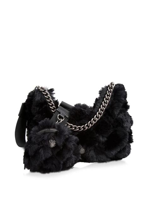 kurt geiger faux fur bag