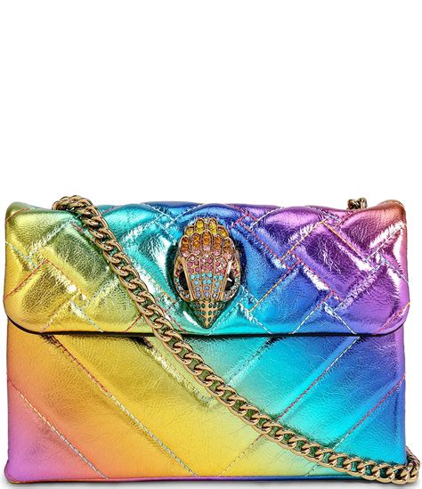 kurt geiger metallic rainbow bag