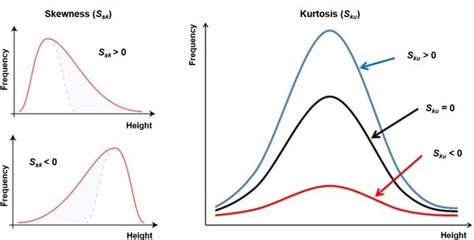kurtosis and skewness values