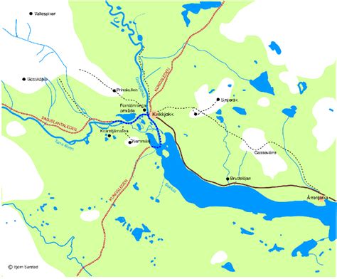 Karta Kvikkjokk, Ammarnäs & Arjeplog Kartkungen Fjällkarta Sverige