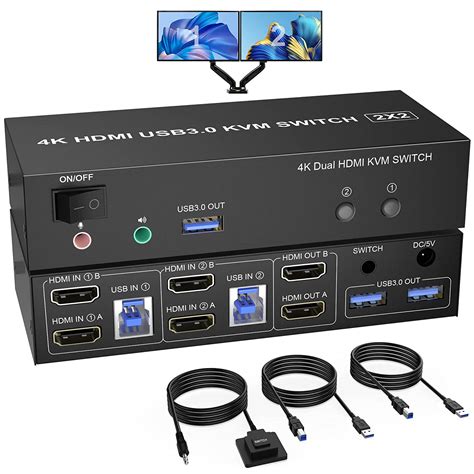 Kvm Switch Multiple Monitors Output