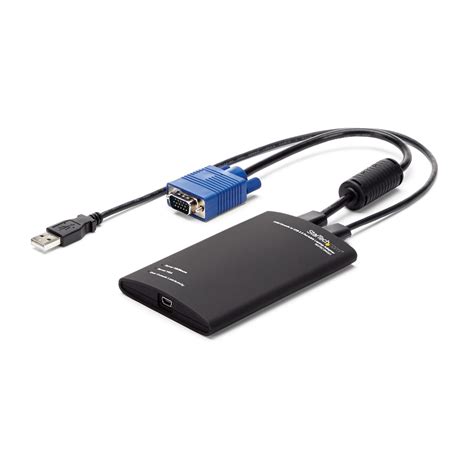 kvm console to usb 2.0 portable laptop crash cart adapter