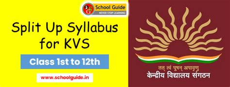 kvs class 3 evs split up syllabus