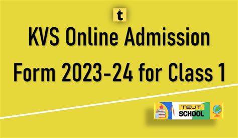 kvs school admission 2023-24