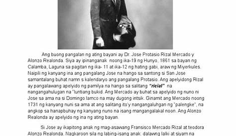Kontribusyon Ni Jose Rizal Sa Wikang Filipino - larangan ipagbawal