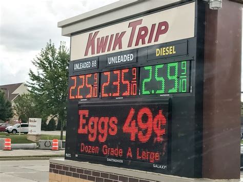 kwik trip gas prices today near me
