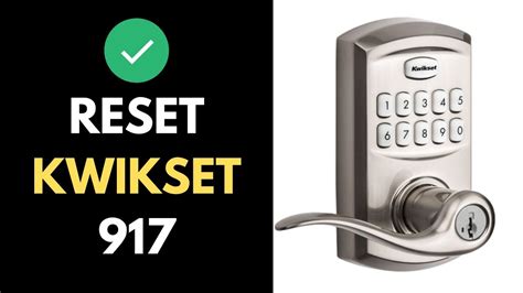 kwikset smartcode 917 reset code