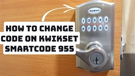 kwikset smartcode 955 delete code