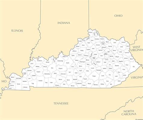 Ky County Map Printable