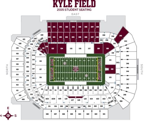 Kyle Field Student Section Map
