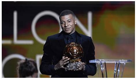 Kylian Mbappe wins best young player prize at Ballon d'Or ceremony