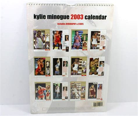 kylie minogue 2003 calendar