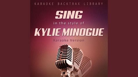 kylie minogue especially for you karaoke