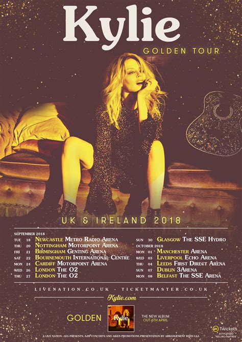 kylie minogue tour uk