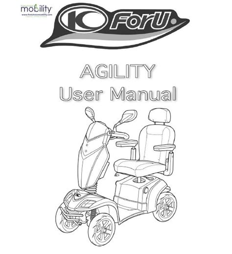 kymco agility mobility scooter user manual
