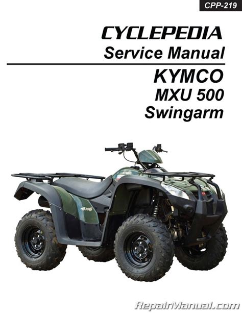 kymco mxu 500 service manual
