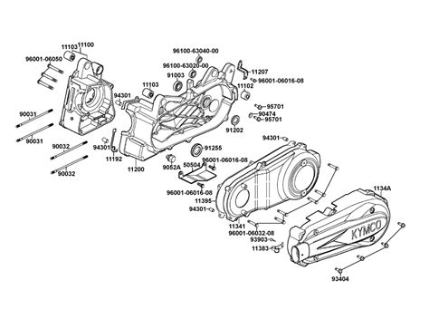 kymco scooter parts diagram