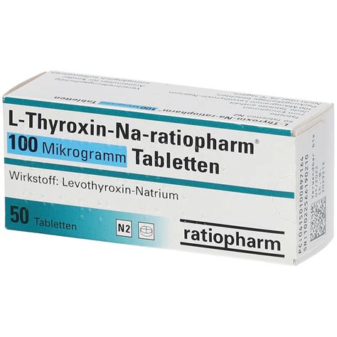LTHYROXINNaratiopharm® 100 Mikrogramm Tabletten 100 St shop