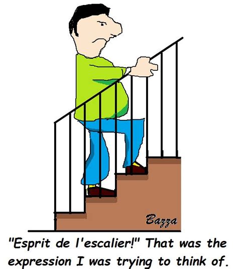 l'esprit de l'escalier meaning in english