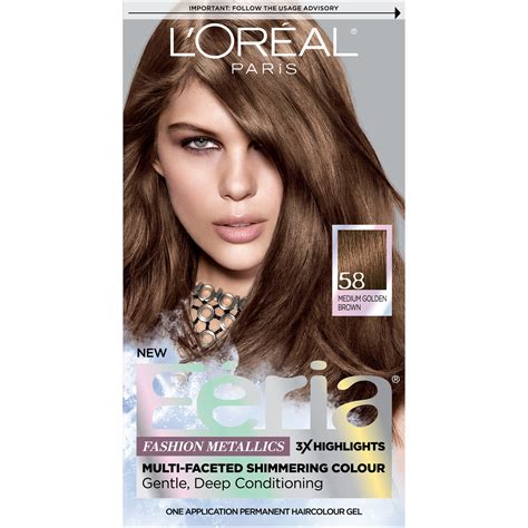 Unique L oreal Medium Golden Brown Hair Colour With Simple Style
