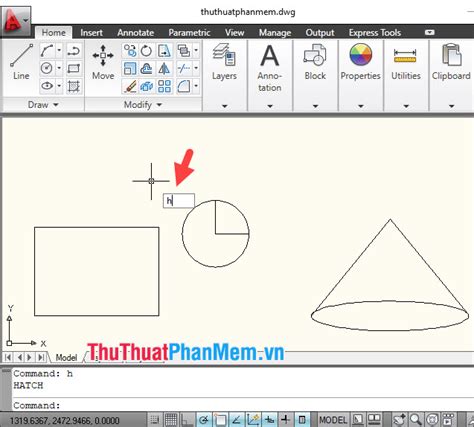 lệnh tô màu trong cad