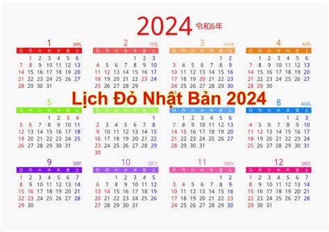 lịch đỏ nhật bản 2024