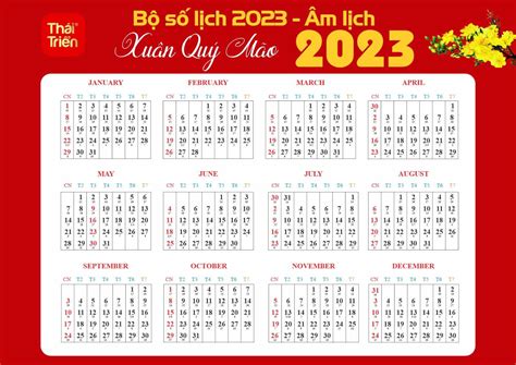 lịch 2023 có lịch âm