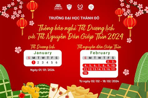 lịch nghỉ têt dương lịch 2024