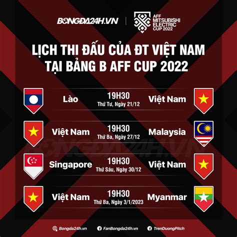 lịch thi đấu đt việt nam