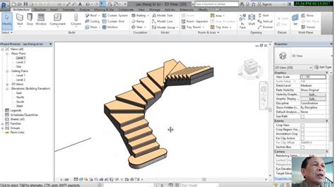 lỗi vẽ cầu thang trong revit