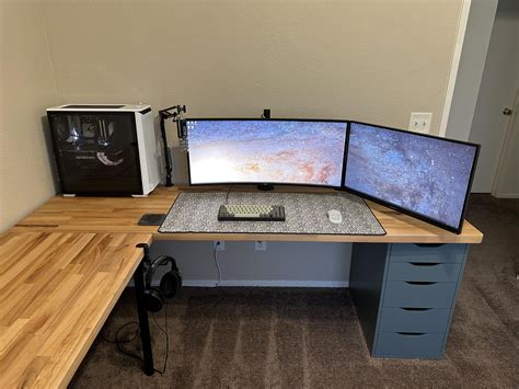 l shaped custom desk
