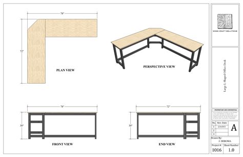 L Shaped Desk Plans