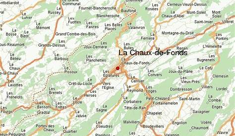 La Chaux De Fonds Carte Vector PDF Map Of de, Switzerland