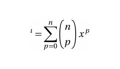 Analyse combinatoire : binôme de Newton - Enseignons.be